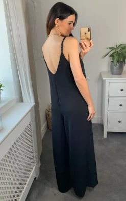 Best Sale ???? HOXTON GAL Relaxed Fit Sleeveless Jumpsuit In Black ???? -Jolie Moi shop unnamed file 1156