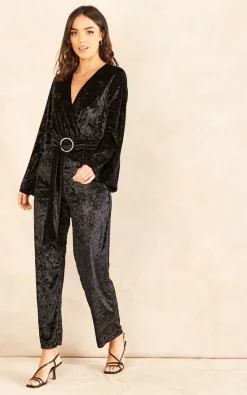 Best deal ???? Chekani Faux Wrap Long Sleeve Jumpsuit With Diamante In Black Velvet | Ariana ???? 6 Best deal ???? Chekani Faux Wrap Long Sleeve Jumpsuit With Diamante In Black Velvet | Ariana ???? -Jolie Moi shop unnamed file 1324