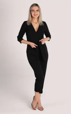 Best deal ???? Closet London Black Cross Over Jumpsuit ????