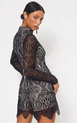 Discount ???? The Fashion Bible Romero Black Lace Choker Playsuit ???? -Jolie Moi shop unnamed file 2913