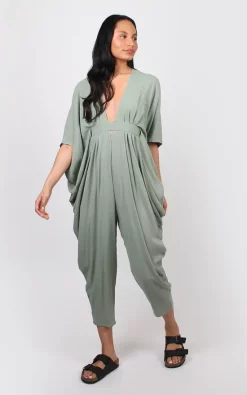 Buy ???? Bullet Mina Jumpsuit Green ????