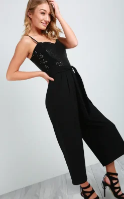 Best reviews of ???? Oops Fashion Strappy Sequin Culotte Jumpsuit In Black ???? -Jolie Moi shop unnamed file 639