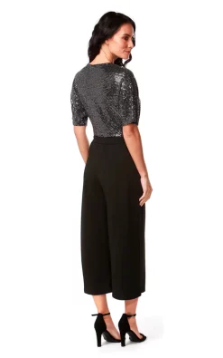 Outlet ???? Want That Trend Elsa Sequin Cropped Jumpsuit In Black ???? -Jolie Moi shop unnamed file 642