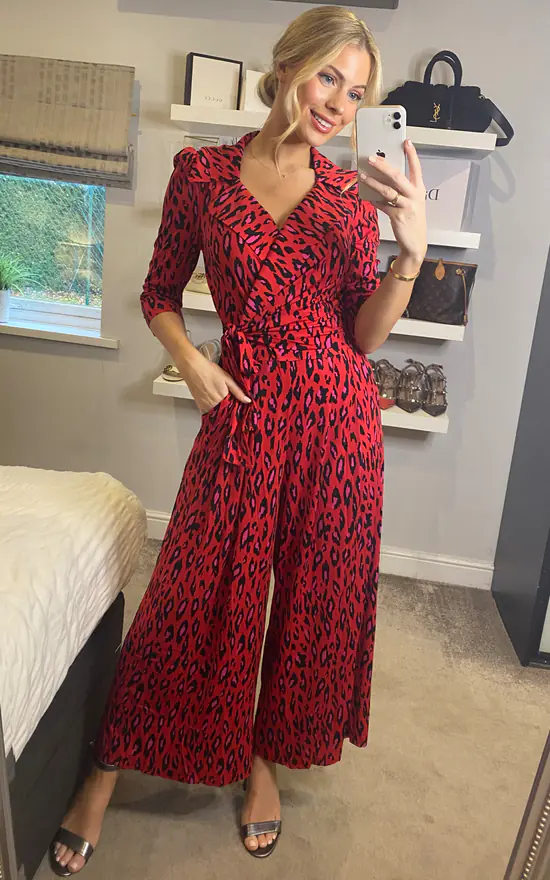 Top 10 ❤️ Jolie Moi Melissa Jumpsuit, Red Animal ???? 1 Top 10 ❤️ Jolie Moi Melissa Jumpsuit, Red Animal ????