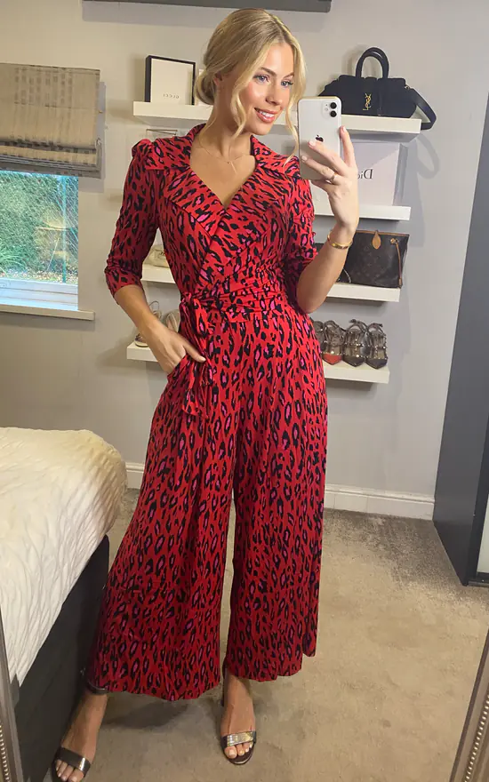 Top 10 ❤️ Jolie Moi Melissa Jumpsuit, Red Animal ???? 3 Top 10 ❤️ Jolie Moi Melissa Jumpsuit, Red Animal ???? - Image 3