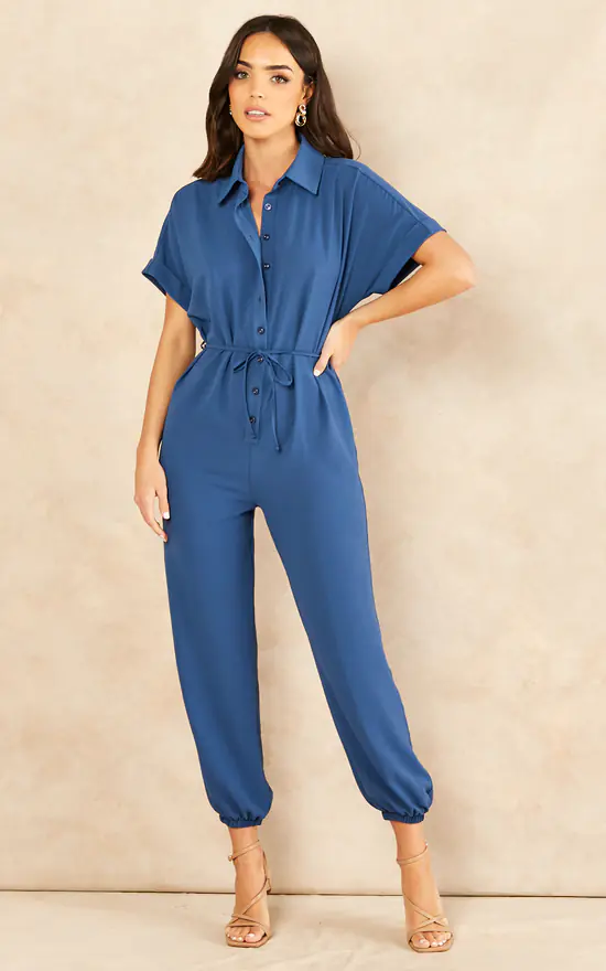 New ???? Jenerique Navy Blue Jumpsuit With Pockets ???? 1 New ???? Jenerique Navy Blue Jumpsuit With Pockets ????