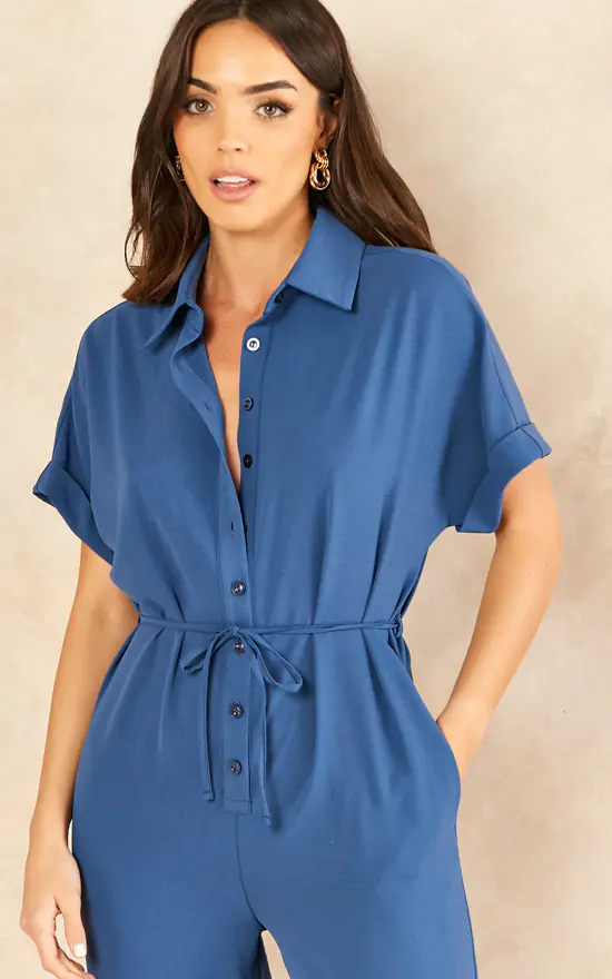 New ???? Jenerique Navy Blue Jumpsuit With Pockets ???? 3 New ???? Jenerique Navy Blue Jumpsuit With Pockets ???? - Image 3